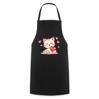 Gift Mother's Day Gift Mom Gifts - Cooking Apron - black - Front - AI Model Male 185 dark (185cm)