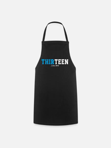 13. Geburtstag 2026 Thirteen Teenager Geschenkidee - Kochschürze - Schwarz
