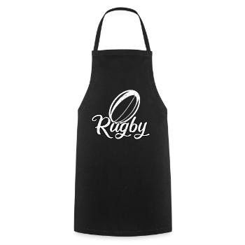 Rugby Stadium Supporter Rugby Player Gift Rugby Sport - Cooking Apron - black - Front - AI Model Male 185 dark (185cm)