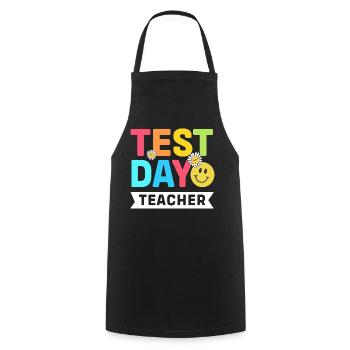 Professeur d’examen Abi Abitur - Tablier de cuisine - noir - Devant - AI Model Male 185 dark (185cm)