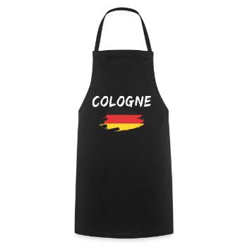 Cologne Germany Cologne - Cooking Apron - black - Front - AI Model Male 185 dark (185cm)