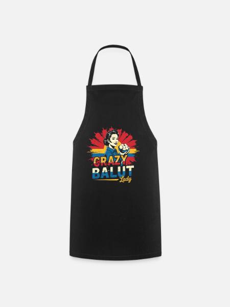 Crazy Balut Lady Phillippinen - Kochschürze - Schwarz