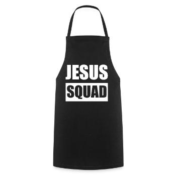 Jesus Squad Logo Tee - Kochschürze - Schwarz - Vorne - AI Model Male 185 dark (185cm)