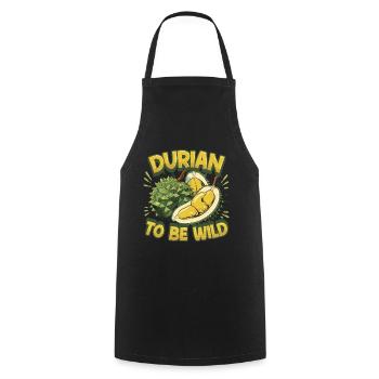Durian To Be Wild - Cooking Apron - black - Front - AI Model Male 185 dark (185cm)