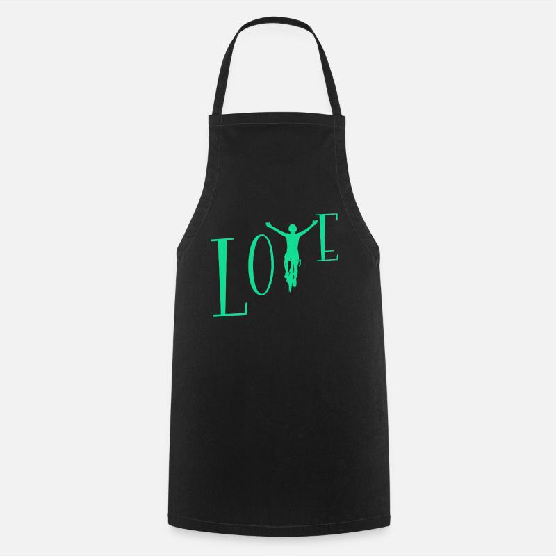Love cycling - Cooking Apron - black
