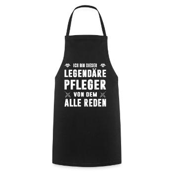Pflegerin Geschenke Pflege Lustig Krankenpflegerin - Kochschürze - Schwarz - Vorne - AI Model Male 185 dark (185cm)