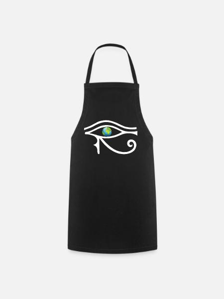 Un autre regard sur le monde (blanc) - Tablier de cuisine - noir