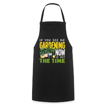 Cadeaux pour les jardins et les amoureux des plantes - Tablier de cuisine - noir - Devant - AI Model Male 185 dark (185cm)
