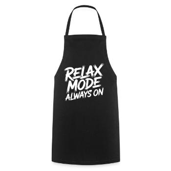 Mode détendu toujours activé - Tablier de cuisine - noir - Devant - AI Model Male 185 dark (185cm)
