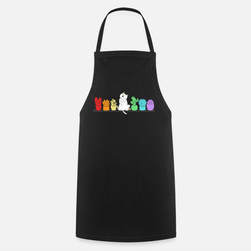 Plant Cactus Cacti - Cooking Apron - black