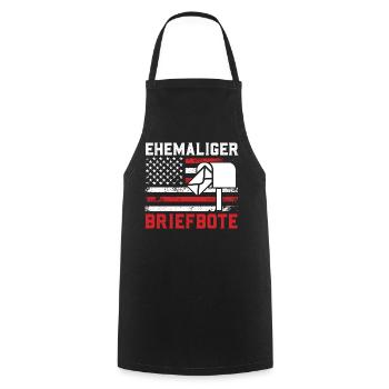 Retirement FORMER POSTMAN USA Funny - Cooking Apron - black - Front - AI Model Male 185 dark (185cm)
