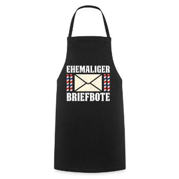Postman FORMER POSTMAN Funny - Cooking Apron - black - Front - AI Model Male 185 dark (185cm)
