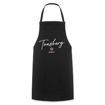 Tonsberg - Norway Flag - Norge - Norwegen - Cooking Apron - black - Front - AI Model Male 185 dark (185cm)