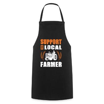 Agriculteur offre des cadeaux agricoles Tracteurs agricoles - Tablier de cuisine - noir - Devant - AI Model Male 185 dark (185cm)