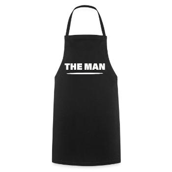 THE MAN - Cooking Apron - black - Front - AI Model Male 185 dark (185cm)