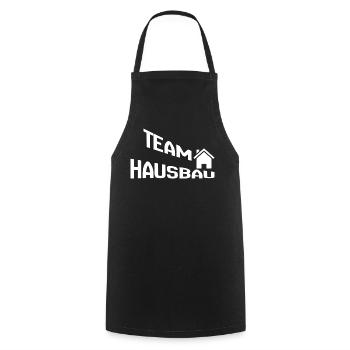 Team House Construction - Cooking Apron - black - Front - AI Model Male 185 dark (185cm)