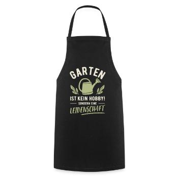 Jardin | Ce n’est pas un passe-temps mais une passion - Tablier de cuisine - noir - Devant - AI Model Male 185 dark (185cm)