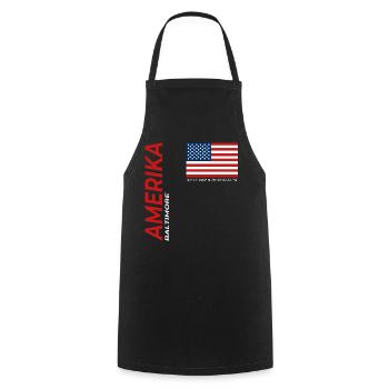 Baltimore - Cooking Apron - black - Front - AI Model Male 185 dark (185cm)