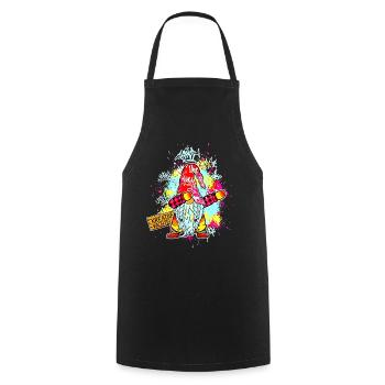 GNOME CRÉATIF Dab Graffiti Artiste XMas - Tablier de cuisine - noir - Devant - AI Model Male 185 dark (185cm)