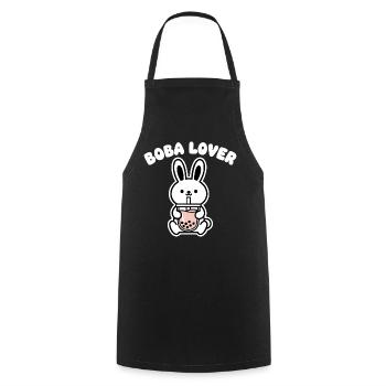 Boba Bunny Lover - Tablier de cuisine - noir - Devant - AI Model Male 185 dark (185cm)