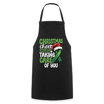 Noël inclut aussi le fait de prendre soin de votre - Tablier de cuisine - noir - Devant - AI Model Male 185 dark (185cm)
