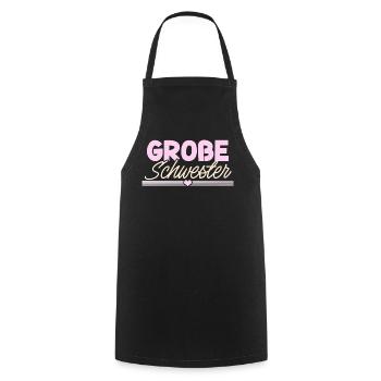 grande sœur - Tablier de cuisine - noir - Devant - AI Model Male 185 dark (185cm)