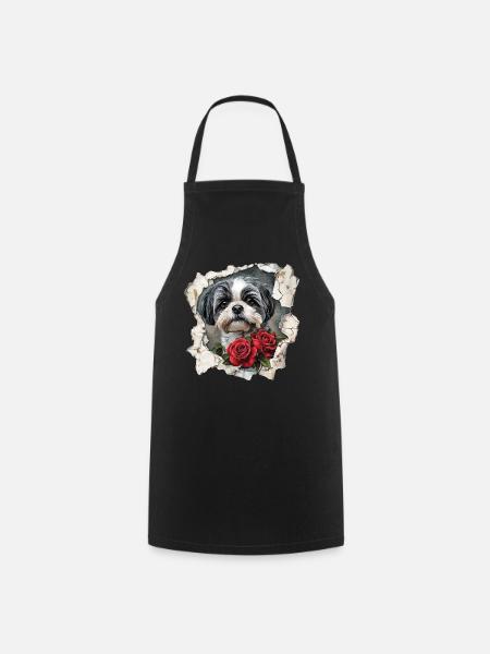 Shih Tzu - Kochschürze - Schwarz