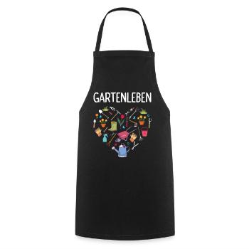 Garden Gardening Hobby Gardener Allotment Garden Funny - Cooking Apron - black - Front - AI Model Male 185 dark (185cm)