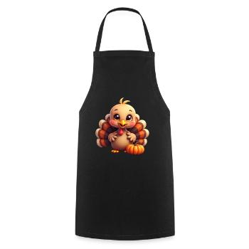 Thanksgiving Truthahn Baby - Kochschürze - Schwarz - Vorne - AI Model Male 185 dark (185cm)