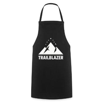 Trailblazer Mountain Night Camping Hiking - Cooking Apron - black - Front - AI Model Male 185 dark (185cm)