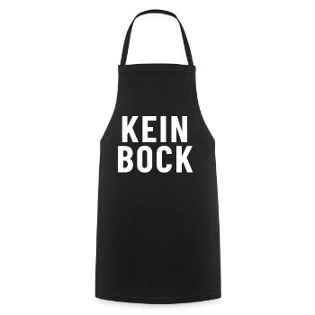 Kein Bock - Kochschürze - Schwarz - Vorne - AI Model Male 185 dark (185cm)