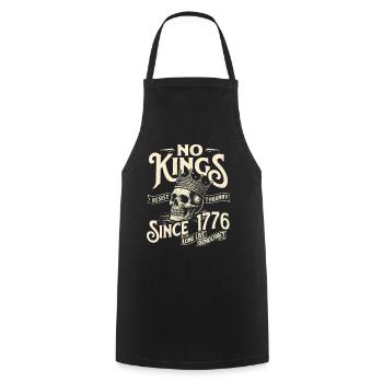 No Kings Since 1776 Resist Tyranny Democracy - Cooking Apron - black - Front - AI Model Male 185 dark (185cm)