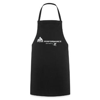 Peak Performance - Not really | Ski Humor - Cooking Apron - black - Front - AI Model Male 185 dark (185cm)