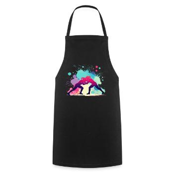 Lutte féminine, lutte féminine, lutte féminine - Tablier de cuisine - noir - Devant - AI Model Male 185 dark (185cm)
