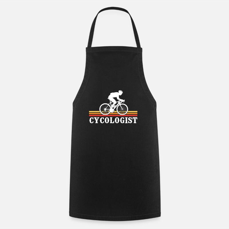 Cyclisme cycologue - Tablier de cuisine - noir