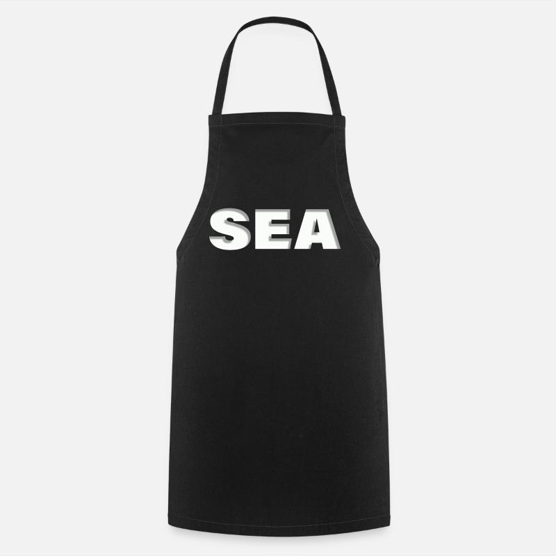 Mer - Tablier de cuisine - noir