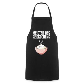 Cuisine MAÎTRE DE LA CUISSON DU RIZ Plaisir - Tablier de cuisine - noir - Devant - AI Model Male 185 dark (185cm)