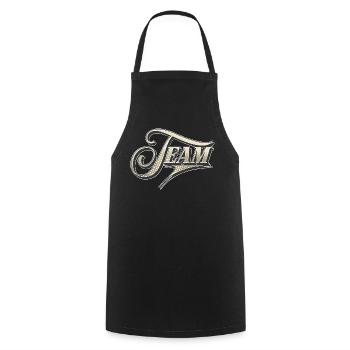 Équipe - Tablier de cuisine - noir - Devant - AI Model Male 185 dark (185cm)