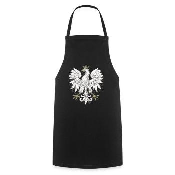 Poland Polska Eagle Flag Traditional Gift - Cooking Apron - black - Front - AI Model Male 185 dark (185cm)
