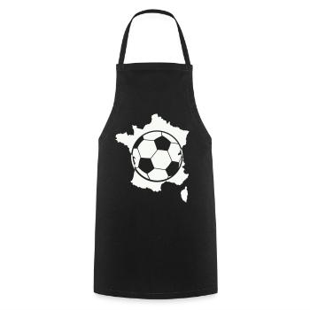 French Football Card - Cooking Apron - black - Front - AI Model Male 185 dark (185cm)