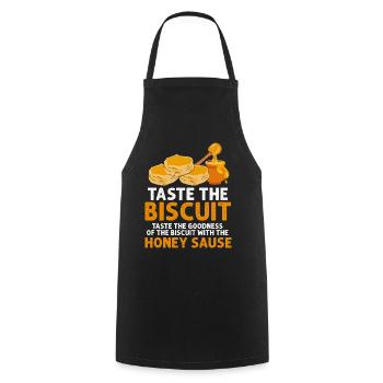 Biscuit Honey Sizzle Tee - Cooking Apron - black - Front - AI Model Male 185 dark (185cm)