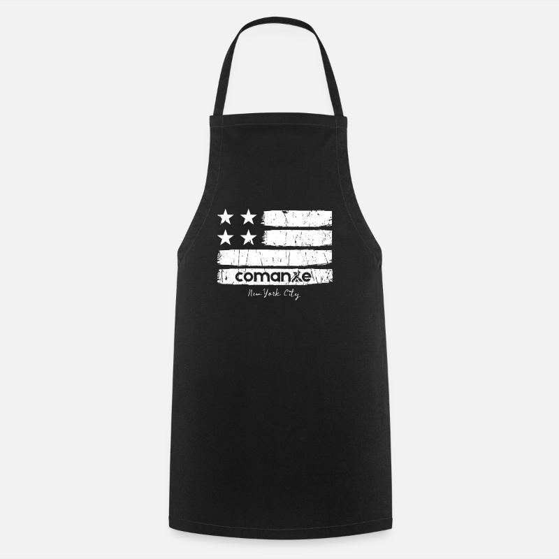 Flag Strokes with NYC - Cooking Apron - black