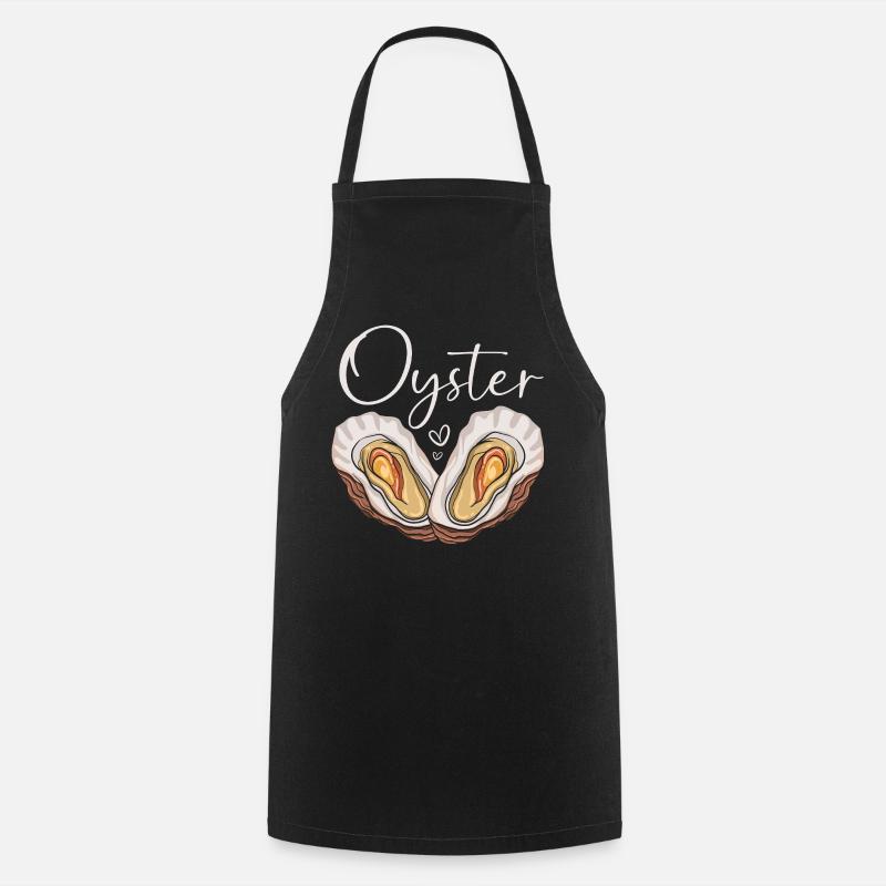 Huîtres - Tablier de cuisine - noir