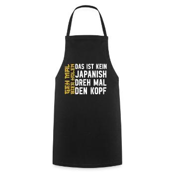 Geh Mal Bier Holen Humor Bierfans Pils Freibier - Kochschürze - Schwarz - Vorne - AI Model Male 185 dark (185cm)