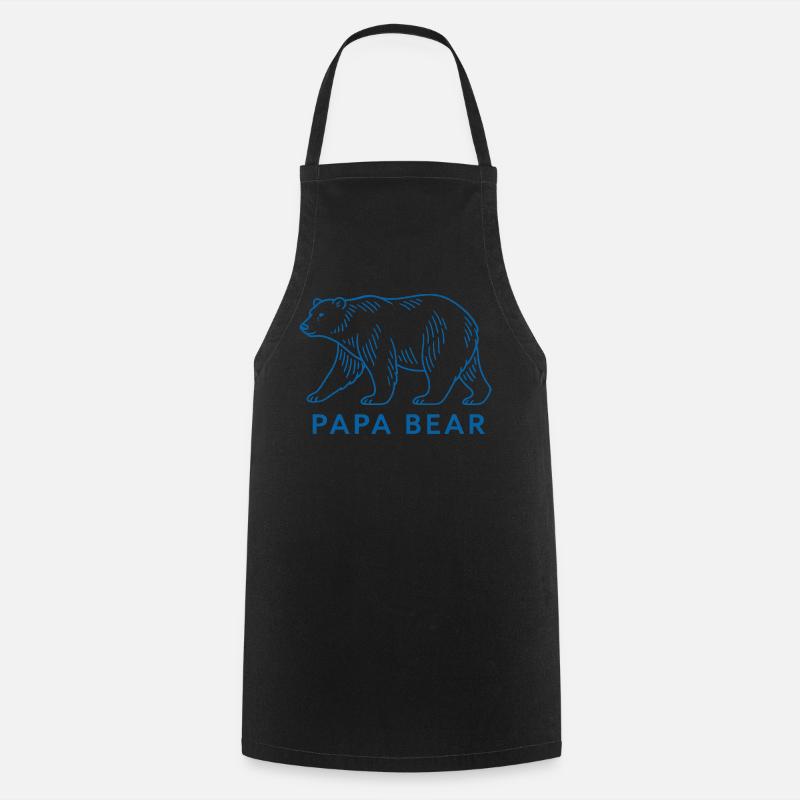 Papa Bear - Kochschürze - Schwarz