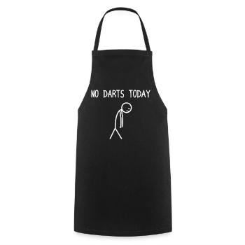 No Darts today Darts Player Darts Darts - Cooking Apron - black - Front - AI Model Male 185 dark (185cm)
