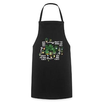 Garden & Plant Lovers Gifts - Cooking Apron - black - Front - AI Model Male 185 dark (185cm)