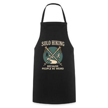 Sentier d’autonomisation des randonneurs solo pour femmes - Tablier de cuisine - noir - Devant - AI Model Male 185 dark (185cm)