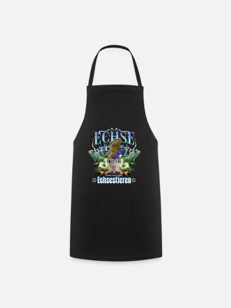 Echsestieren Y2K Bootleg - Kochschürze - Schwarz