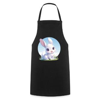Bunny Bunny - Cooking Apron - black - Front - AI Model Male 185 dark (185cm)